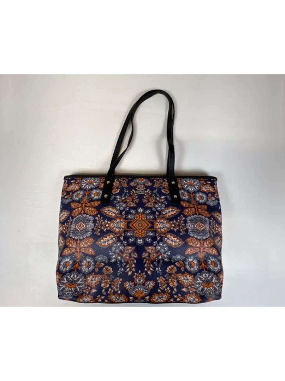 Coach City Tote Floral Paisley Print Coated Canvas Shoulder Bag F11823
